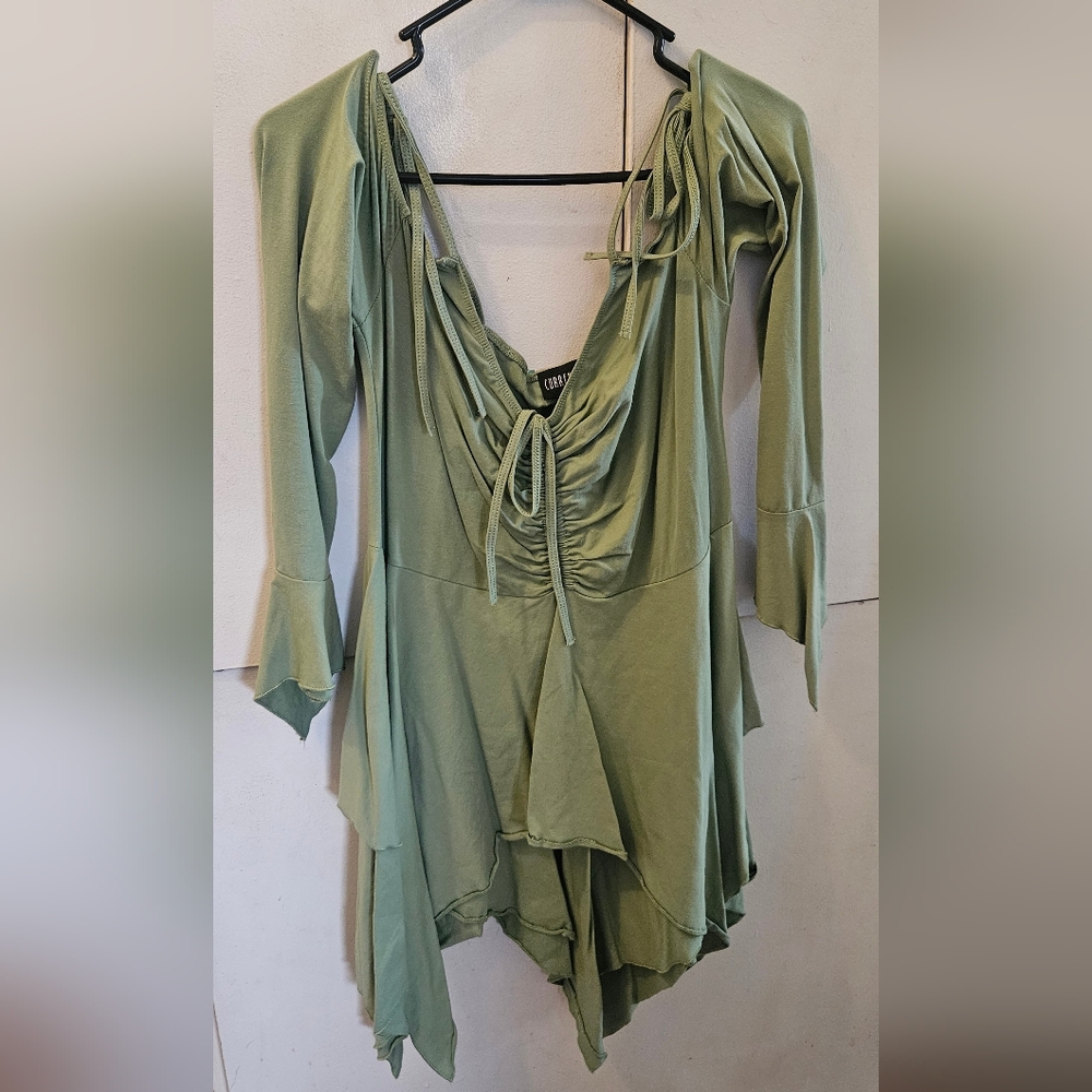 Dolls Kill - Current Mood Sage Green Fairy Dress XXL